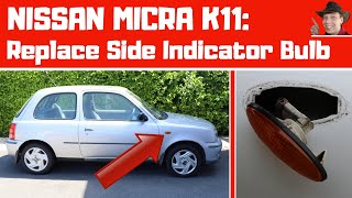 For Nissan Micra K12 2002-2007 Clear Side Indicator Repeaters Pair Left & Right