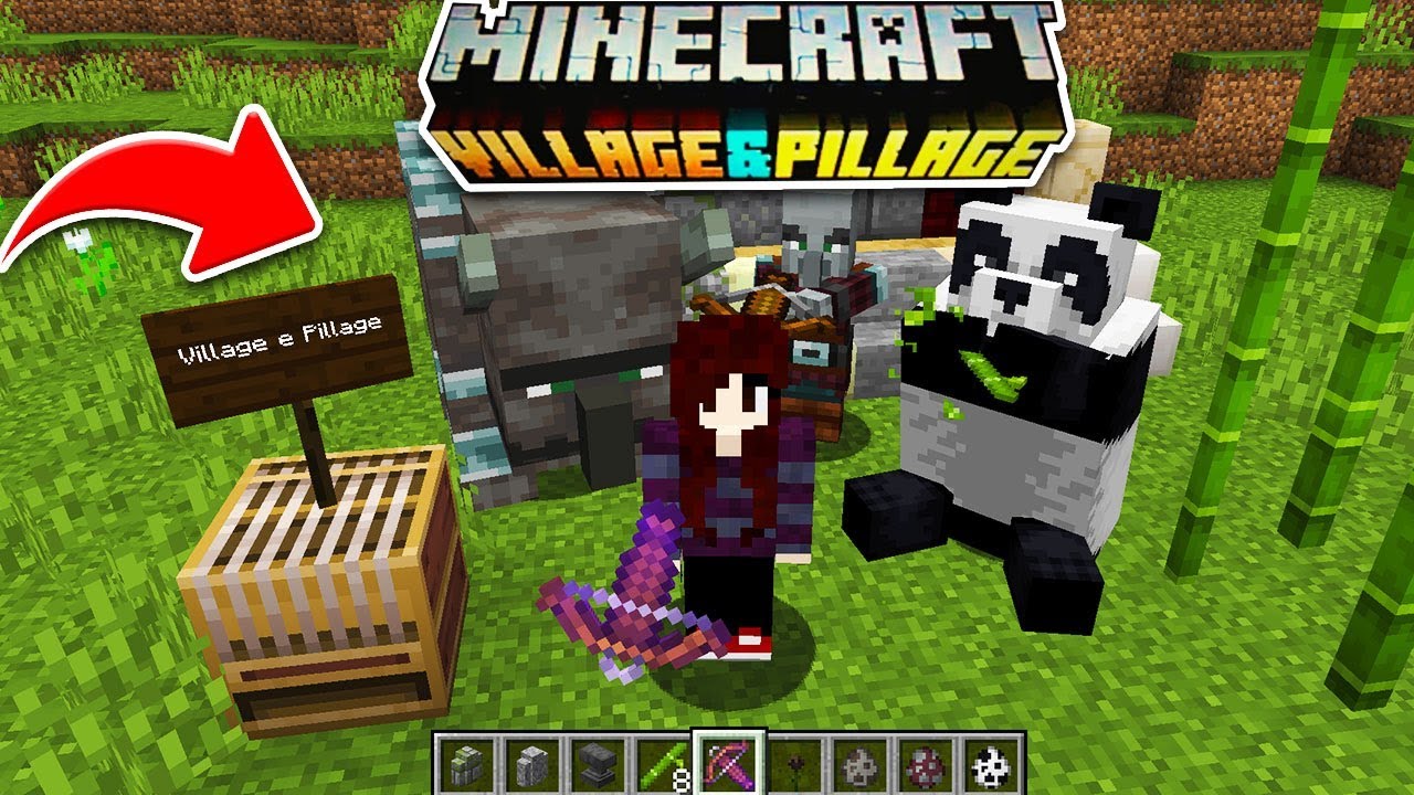 Saiu A Nova Atualizacao Com Saqueadores E O Novo Mob Do Minecraft Village E Pillage 1 14 Mcpe 1 8 Youtube
