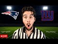 🔴PATRIOTS vs GIANTS MONDAY NIGHT FOOTBALL UNTIL MY INTERNET GOES OUT🔴