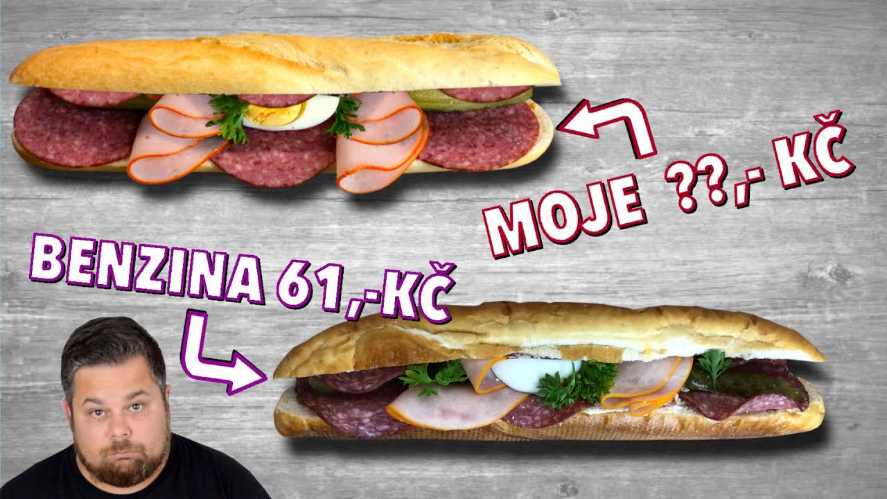 Vyrobím bagetu z benzínky která stojí 61 Kč za 15Kč? CHALLENGE!