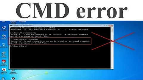 cmd error not recognized as internal and external command operable program or batch file fixed......