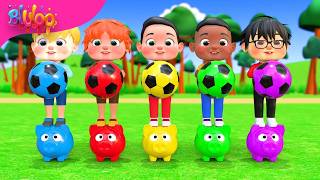 color balls song five little monkeys jumping bed bluloo