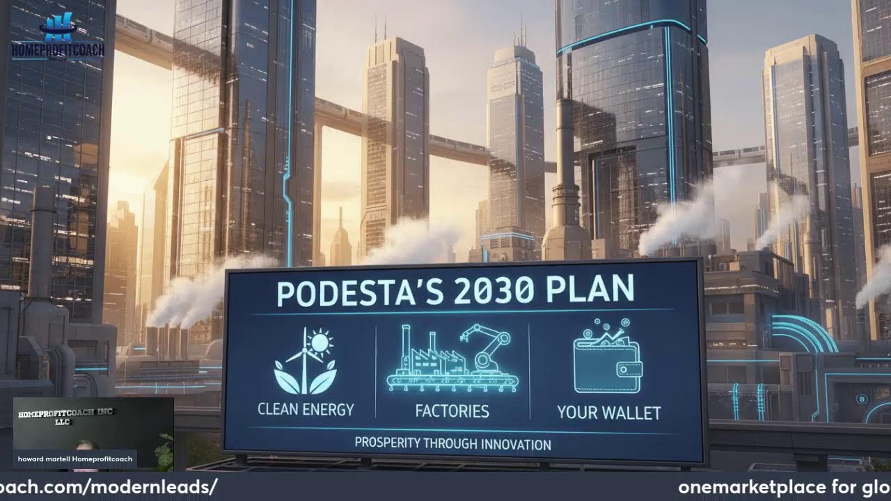 Podesta’s 2030 Plan: Clean Energy, Factories & Your Wallet