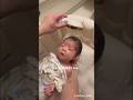 新生児の沐浴タイムが癒しすぎる #baby #赤ちゃん #実況ベイビー #沐浴