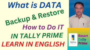 58.  How to  Backup  Data  and Restore Data in Tally Prime & Configure Data Path | ENGLISH
