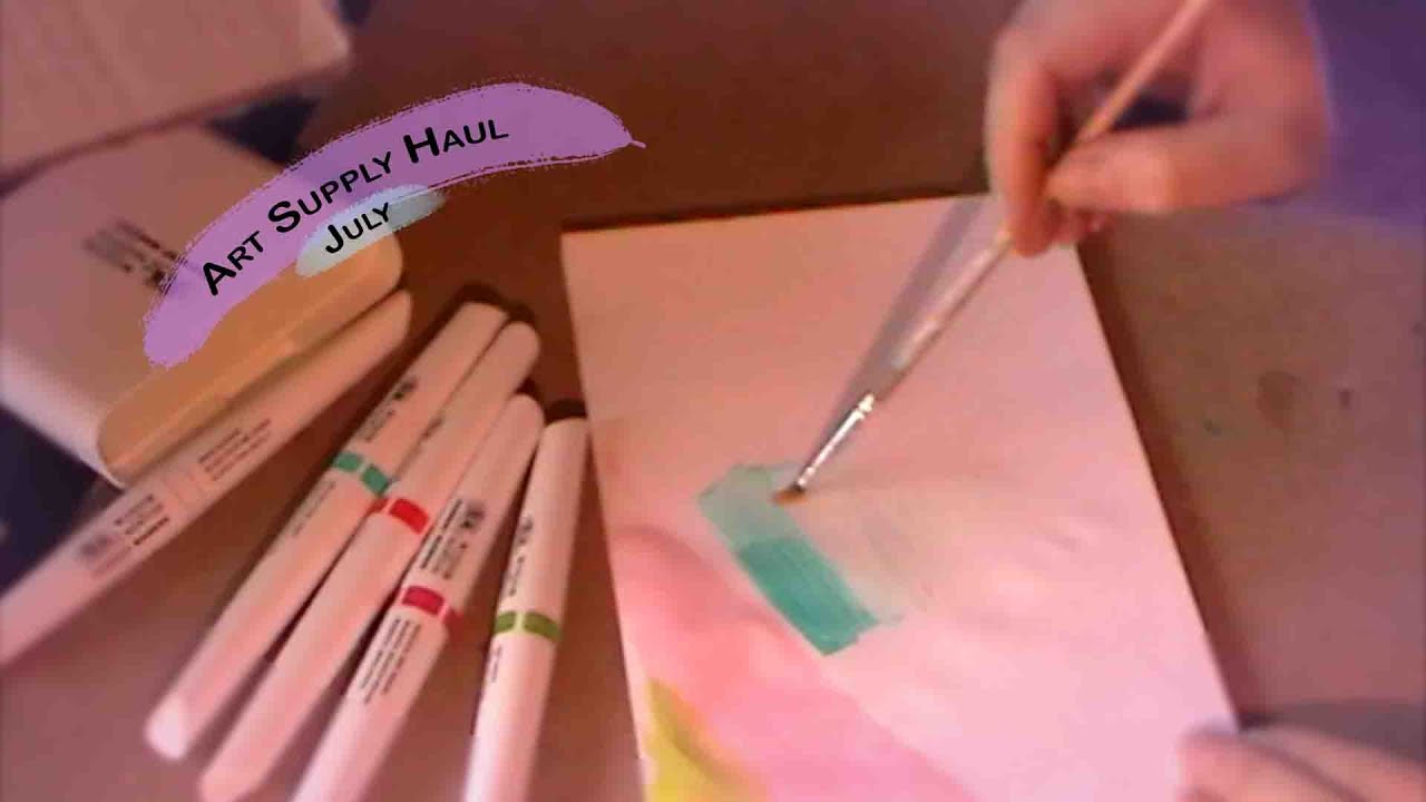 July Art Haul 2016 YouTube