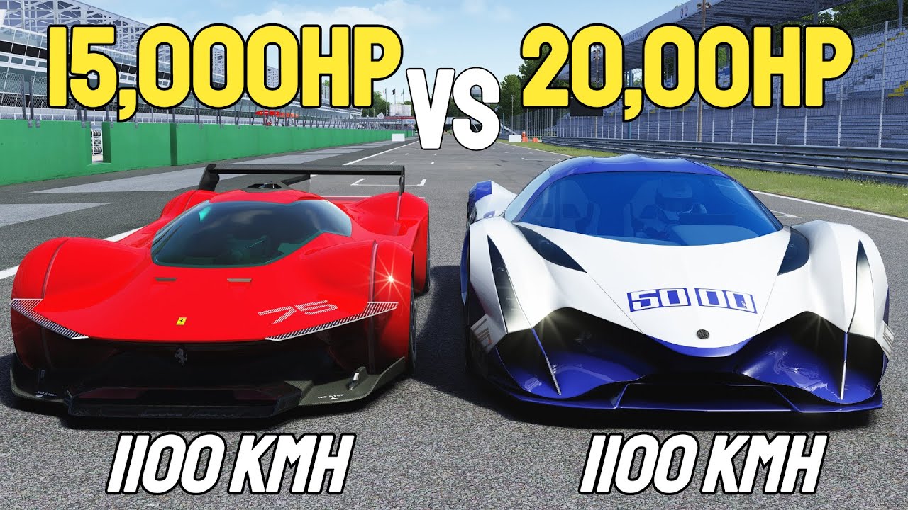 20,000HP Devel Sixteen VS 15,000HP Ferrari Vision GT RACE