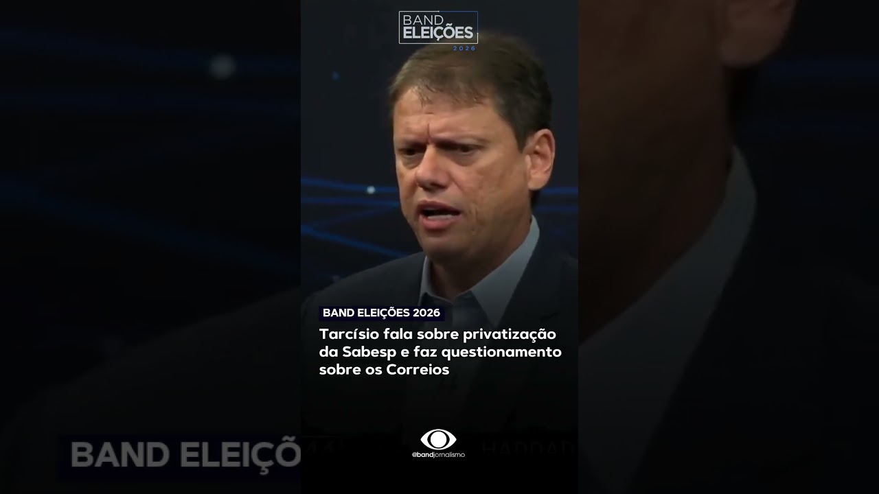 Tarcísio responde a pergunta de Haddad sobre a privatização da Sabesp
