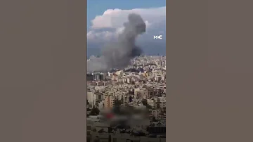 Lebanese Children React After Nearby Israeli Strike Shakes School 
