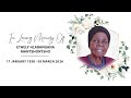 LATE ETHELY HLABANGANA MANTSHONTSHO FUNERAL SERVICE