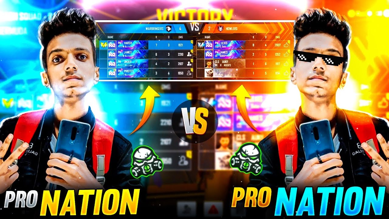 Real vs Fake Pro Nation player's || Unexpected Match Ever - Garena Free Fire