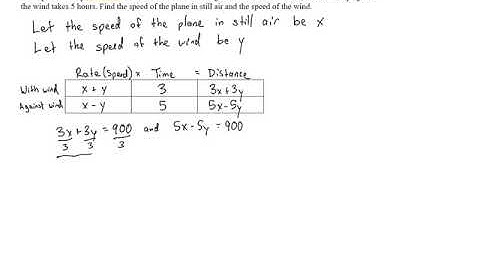 Uniform Motion Problems - Problem 1