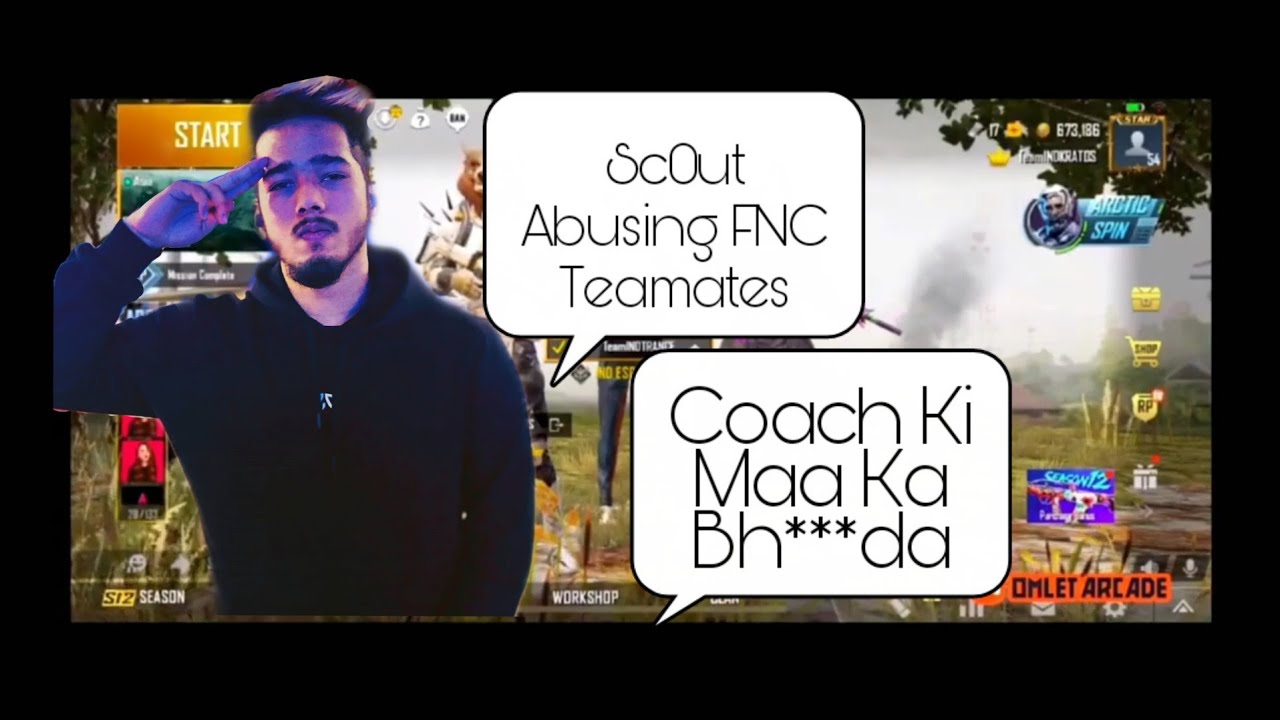 Sc0ut Abusing FNC Teamates | Ash Owais Franky | Coach Ki Maa Kaa Bho**da