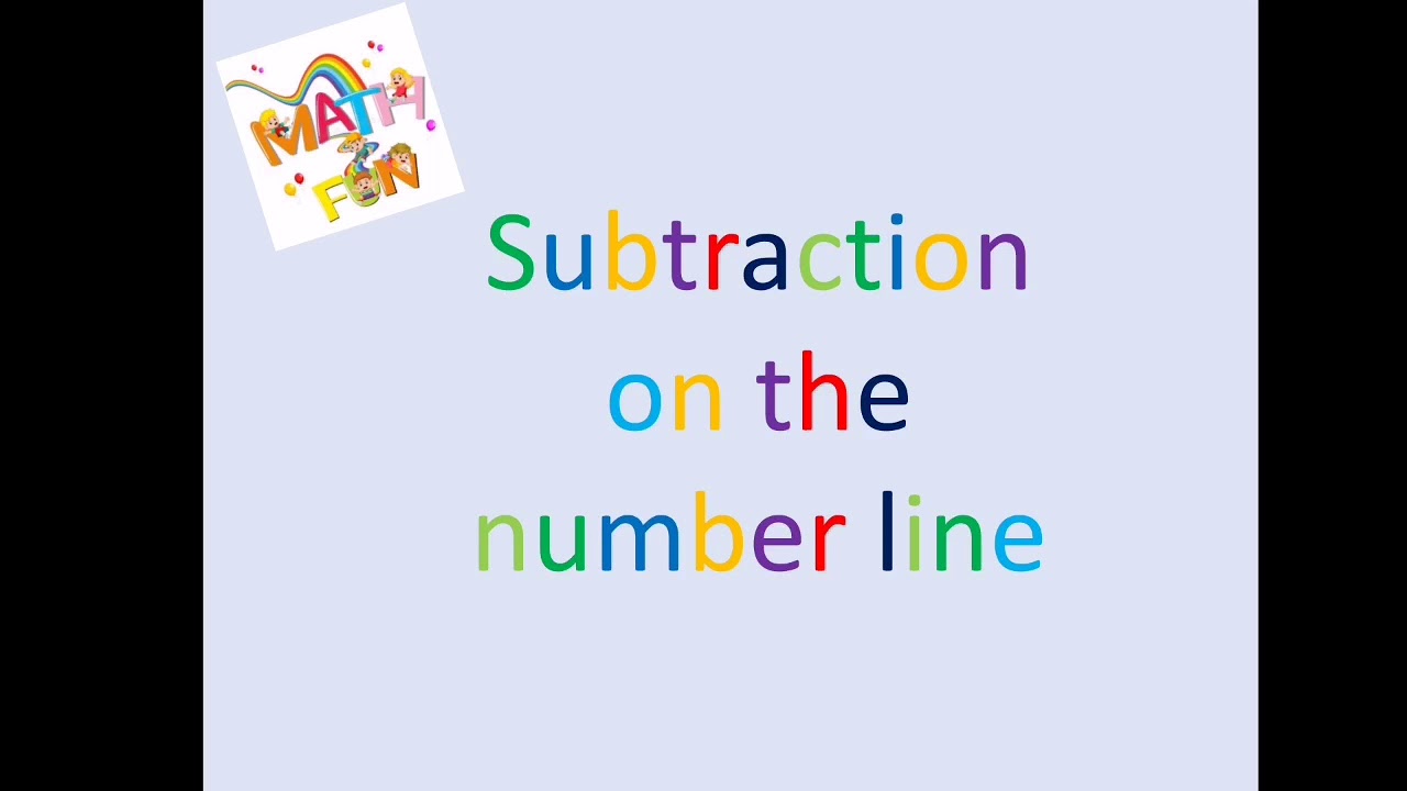 Subtraction on the number line. - YouTube