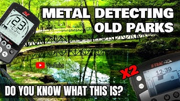 METAL DETECTING OLD PARKS With The Minelab Equinox & E-TRAC Mystery Items, Relics & Rings