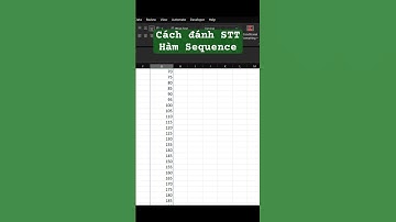Excel cơ bản - Cách đánh số thứ tự bằng hàm Sequence #tuhocexcel