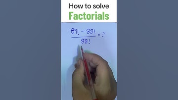 How to solve factorials | very hard question of factorials | factorials easy trick #factorials