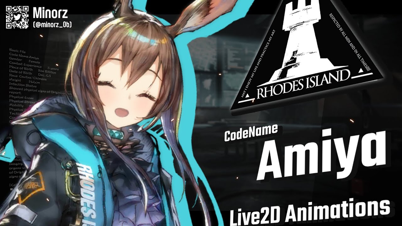 Arknights Amiya Live2d Animations アークナイツ Live2d Cubism