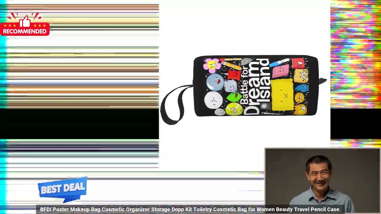 3256806763957045 BFDI Poster Makeup Bag Cosmetic Organizer Storage Dopp Kit Toiletry Co