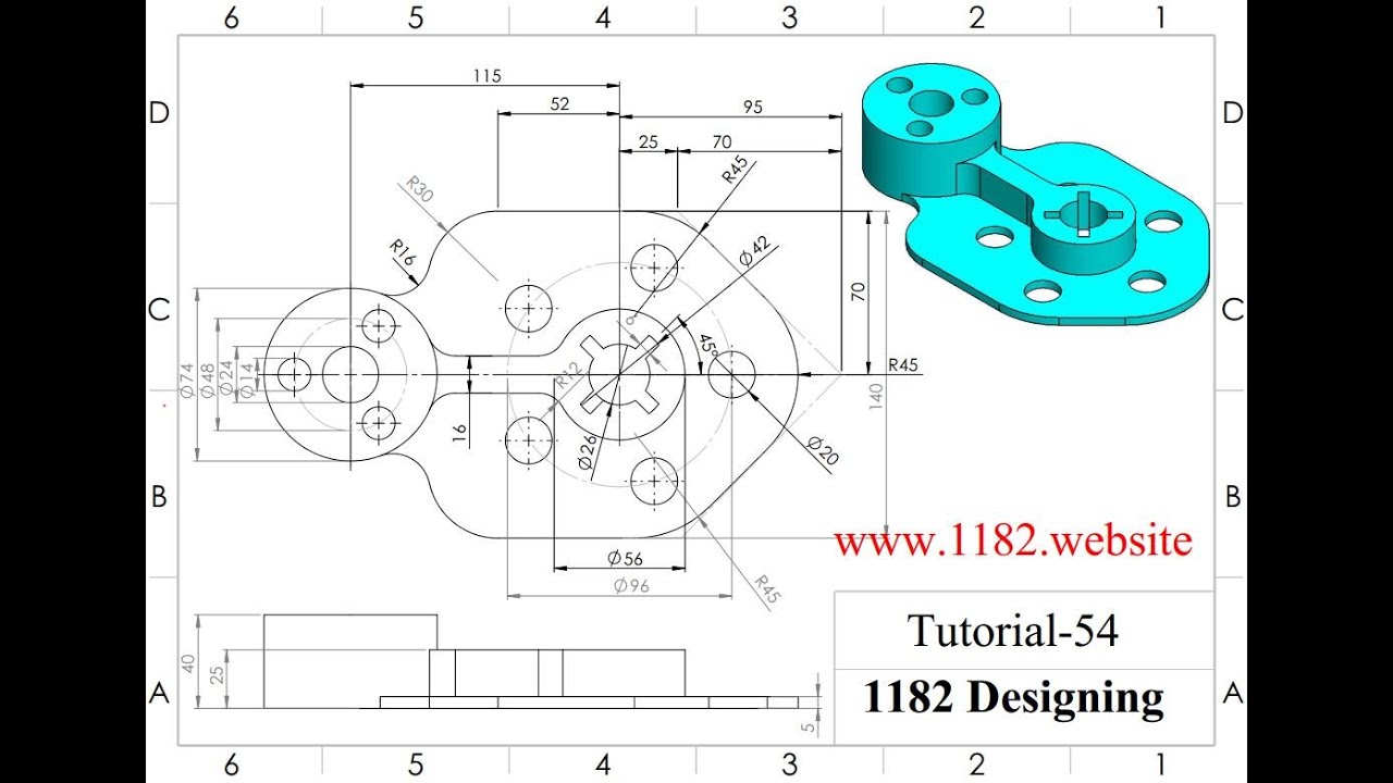 Solidworks CAD Tutorial - 55 - YouTube
