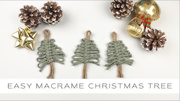 DIY: The EASIEST Macrame Christmas Tree