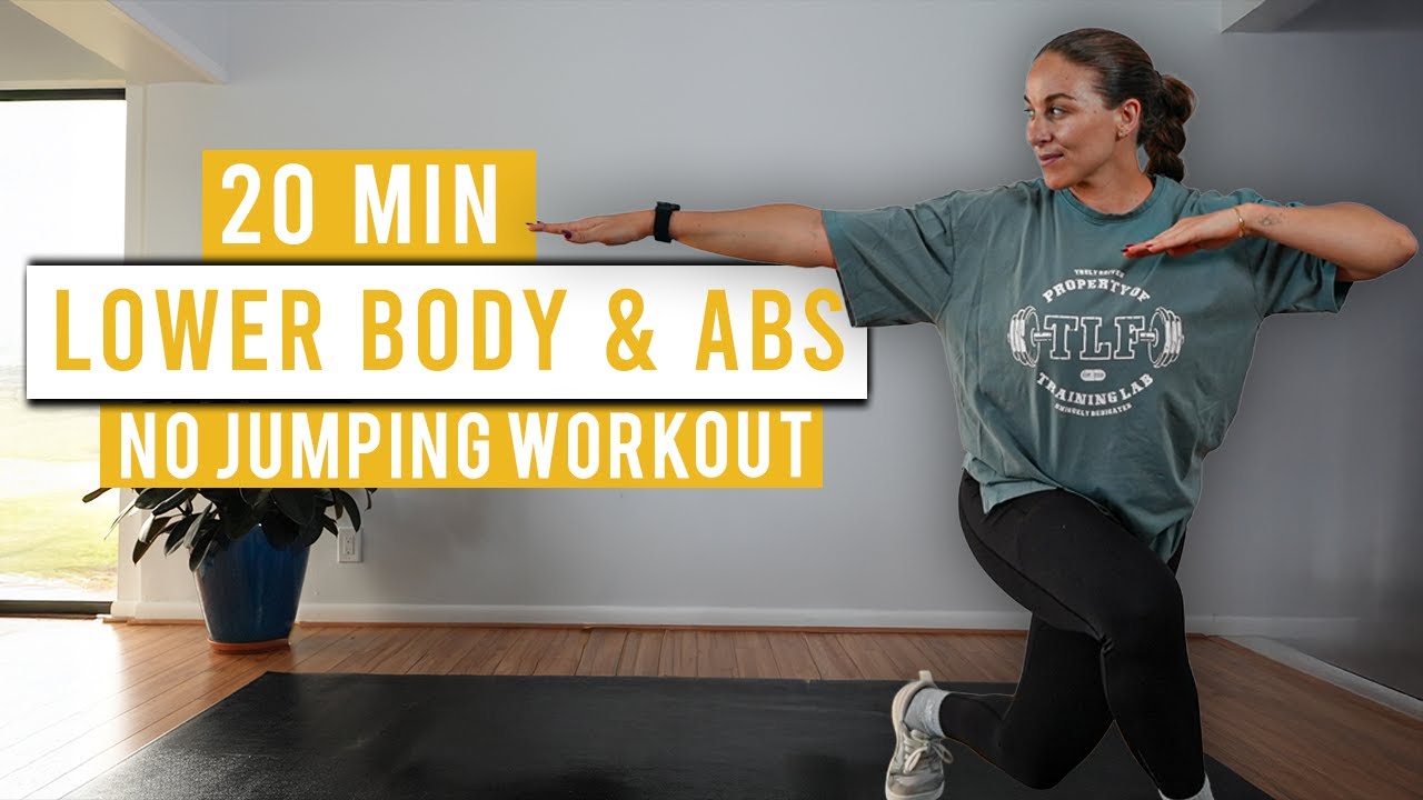 Low Impact 20 Minute Lower Body & Abs Workout at Home