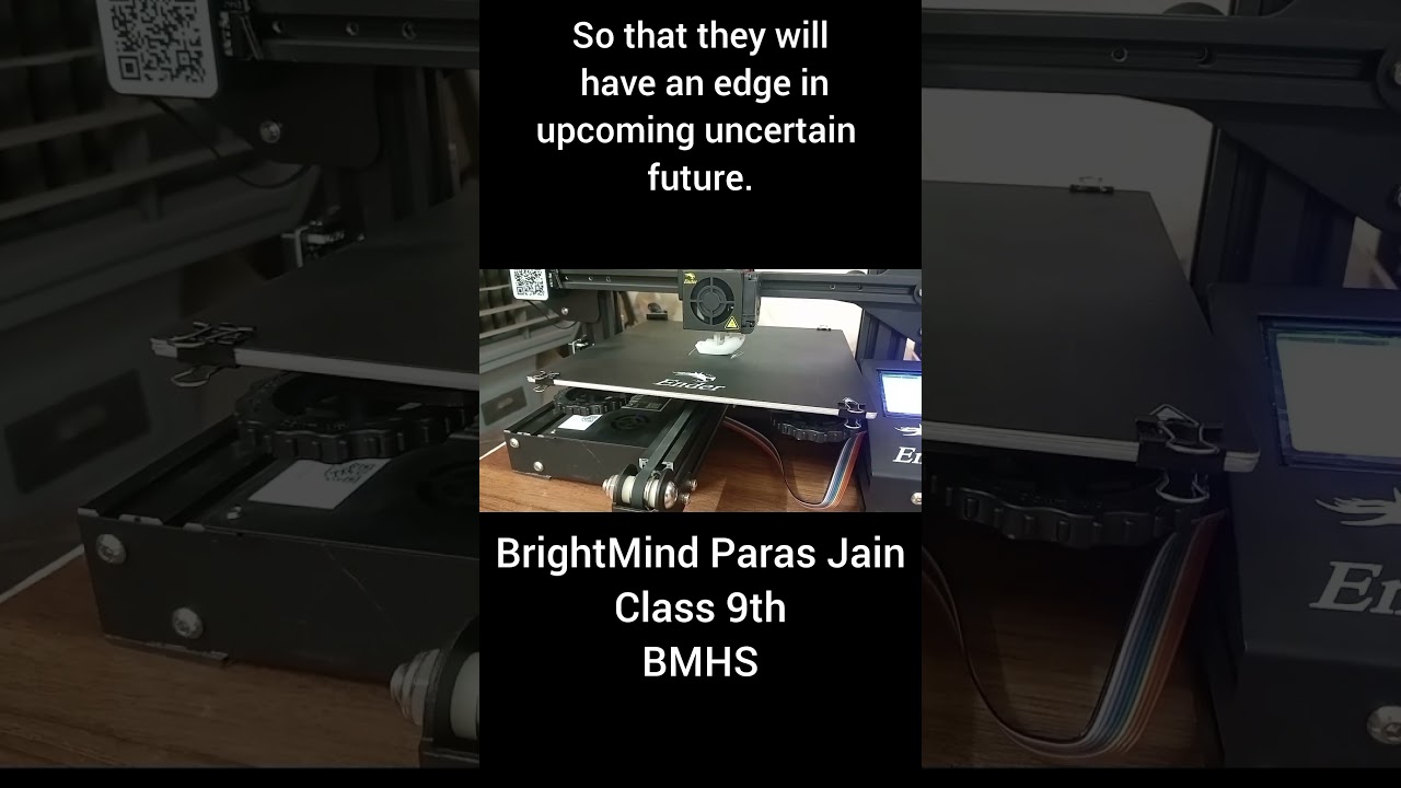 BrightMind Paras Jain is learning and creating new things with 3D printing technology. #3dprinting