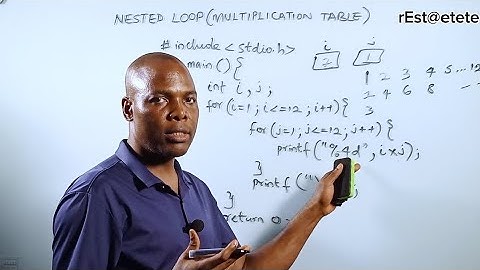 Nested Loops: Building a Multiplication Table in C. #C041 #education #everyone