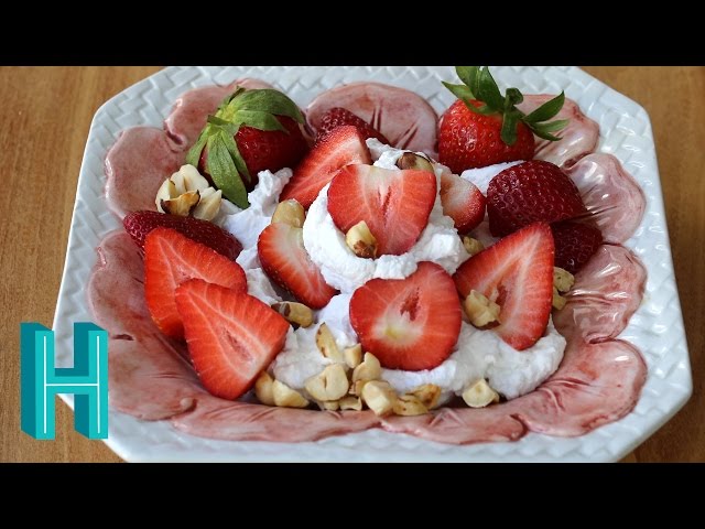 How to Make Whipped Coconut Cream with Strawberries | Hilah Cooking