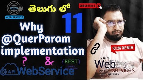 Why We Use @QueryParam in Restful Webservices-11|| Implementation steps web services