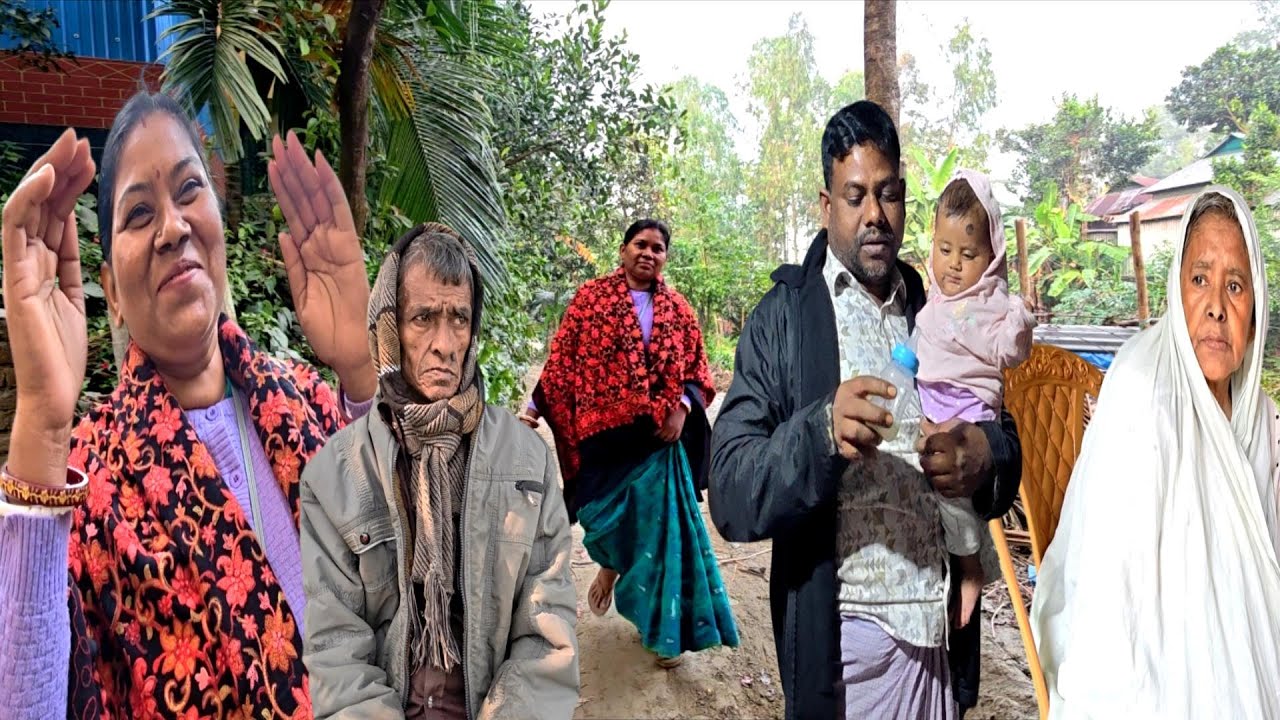 গলায় দিলাম হাড়ি সুমিত্রা এল বাড়ি 😍BANGLADESHI VILLAGE VLOG