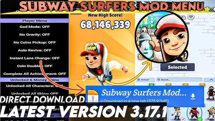 SUBWAY SURFERS APK MOD DINHEIRO INFINITO VERSÃO 3.17.0 ATUALIZADO