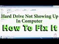 Hard Drive Not Showing Up In Computer | How To Fix It (For all Windows Versions)