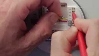 Honeywell Lyric thermostat QC-TH8WF5018: How to ensure your thermostat wires are secure vertical