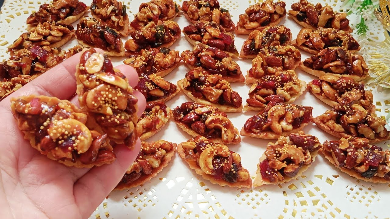 #حلويات العيد 2026💫قوارب لهبال🥹 بالمكسرات والكراميل مذاق خطير وشكل راقي بالفعل💯 مع تحضير كراميل خطير