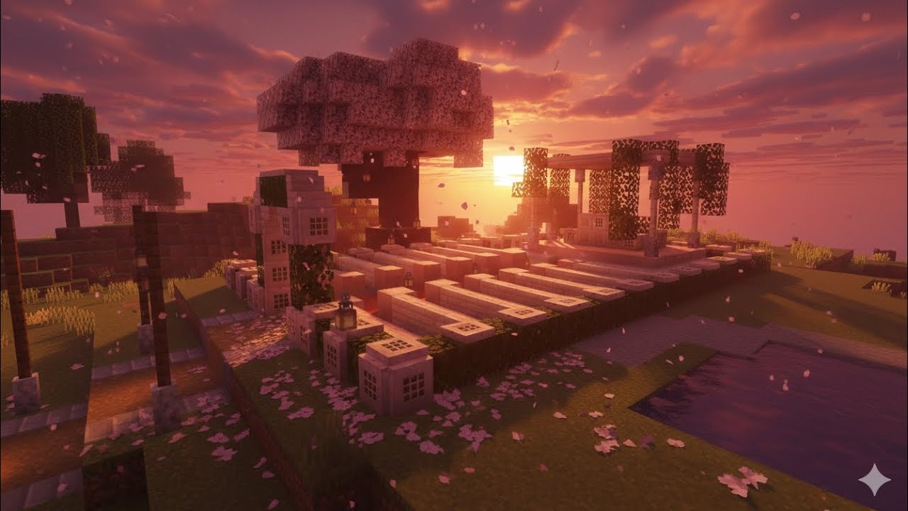 Minecraft wedding venue tutorial Survival series - YouTube