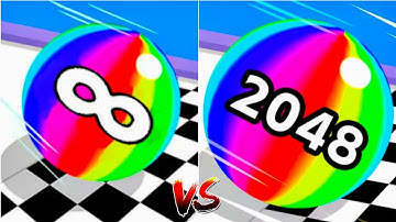 Ball Run 2048 (vs) Ball Run Infinity - ASMR Gameplay (Freeplay, Max Level) New Update