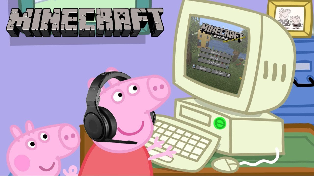 มายคราฟpe  Update New  Peppa Pig Plays Minecraft