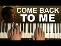 Rm  come back to me piano tutorial lesson bts