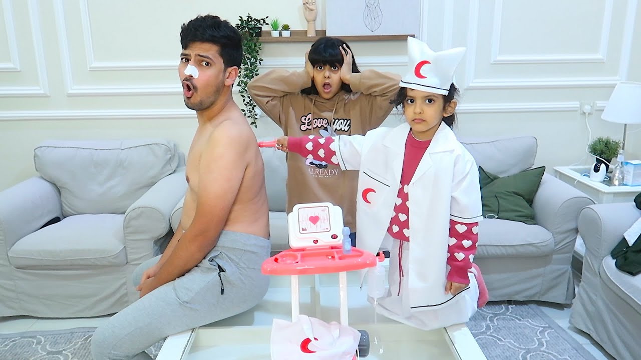 الدكتورة سارة تساعد دحوم بعد ماتسمم  !!!