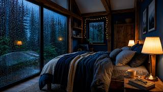 Rain on Window Sleep Sounds 🌧️🛏️ | Cozy Bedroom Ambience for Deep Sleep | 2 Hours