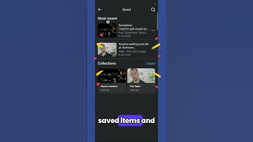 How to view saved items in FACEBOOK