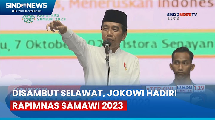 Hadiri Rapimnas Samawi 2023, Presiden Jokowi Disambut dengan Selawat