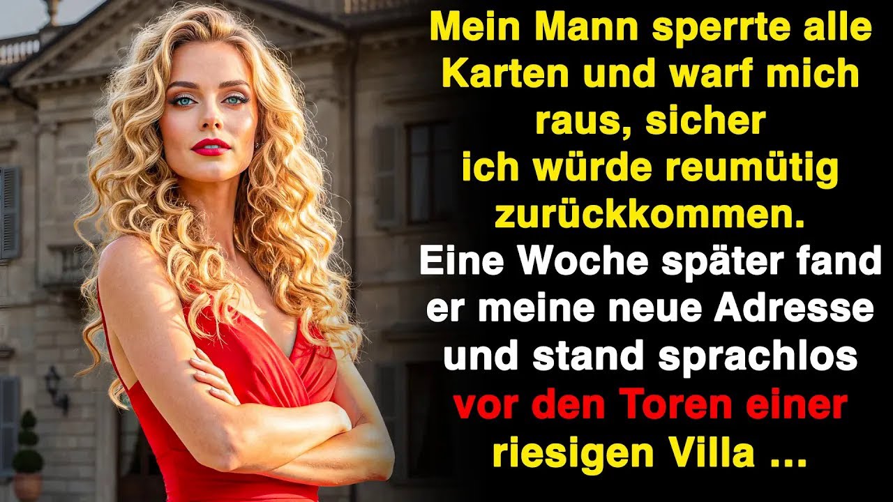 Mein Mann warf mich raus, sicher, ich würde zurückkriechen  Eine Woche später war er fassung