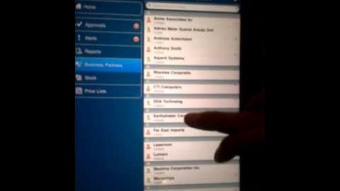 SAP Business Mobility on the iPad