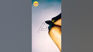 How To Draw The Impossible Triangle In 5 Easy Step #shorts #viral #yutubeshorts @uniqueworldsangeeta