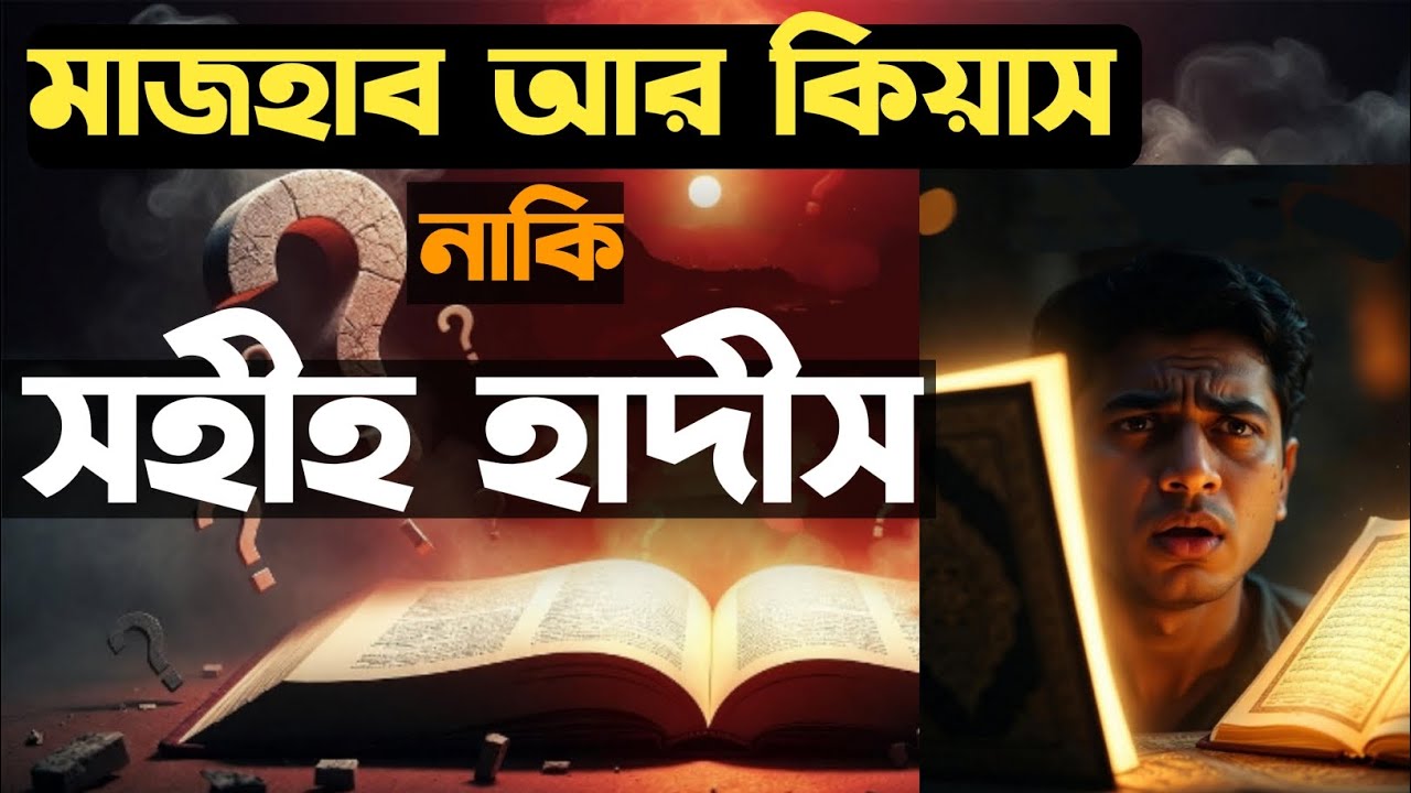 সহীহ হাদীস থাকতে কিয়াস ও মাজহাব কেন? | কুরআন ও সুন্নাহই শেষ কথা।
