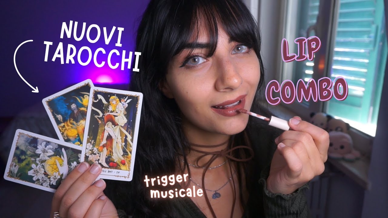 SOFT SPOKEN ✨💋 grwm ASMR ita chiacchiere, Lettura TAROCCHI del mese & preferiti del periodo 