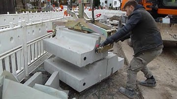 Probst Grab FTZ Multi 15 Laying Kerb on Road