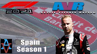 F1 2021: SPANISH GP - CAN WE BEAT MAZEPIN! - F1 2021 My Team Career Mode: Aussie Villain Racing